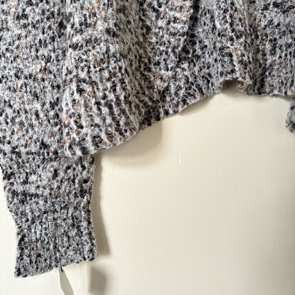Tribal Marled Gray Cardigan Sweater Size Large - Picture 4 of 14